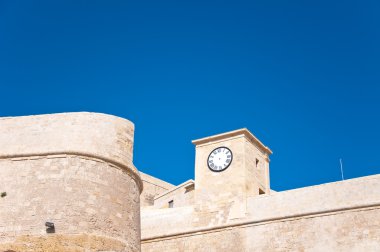 Özellikle kalenin victoria, Rabat, Gozo, Malta, Avrupa saati ile