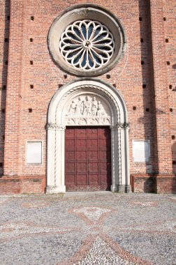 Castiglione Olona Ortaçağ Collegiata (kilise), cephe, Vare