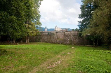 Manastır Serra San Bruno, Calabria, İtalya'nın dış duvarları