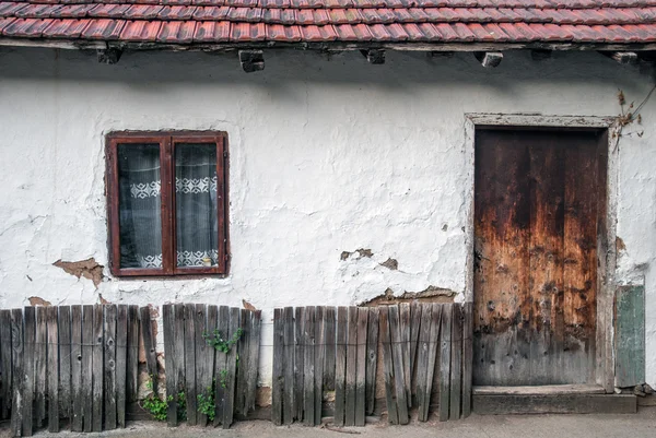 Régi parasztház homlokzata Stock Kép