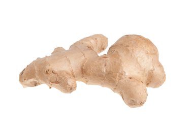 Beyaz arkaplanda zencefil izole