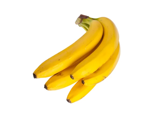 Bananenstrauß isoliert auf weiß — Stockfoto