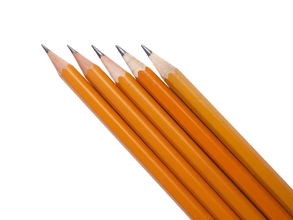 Vijf potloden — Stockfoto