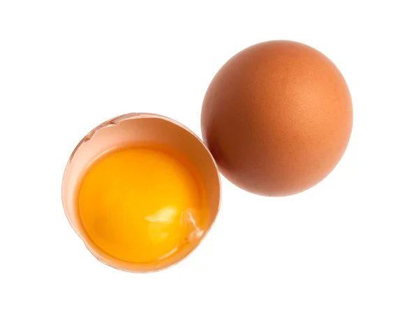 Top view of a broken egg Stock Image