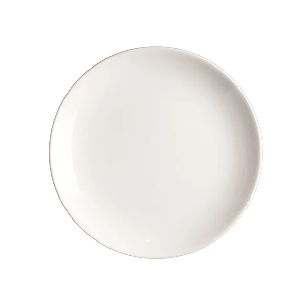 Empty plate on white background Stock Photo