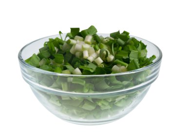 Bir yay ramson kıyılmış yaprakları