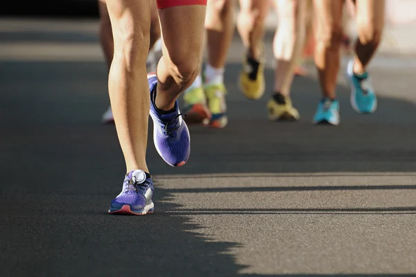 Marathon van lopende race — Stockfoto