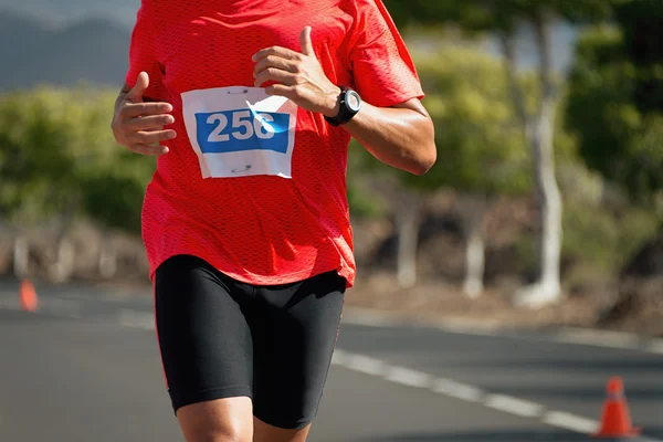 Marathon man loopt — Stockfoto