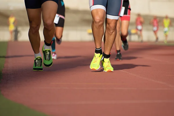 Atletismo pessoas correndo — Fotografia de Stock