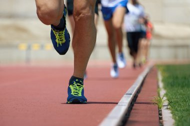 Maraton koşucular yarış