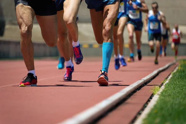 Atletismo pessoas correndo — Fotografia de Stock