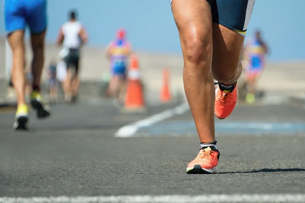 Marathon van lopende race — Stockfoto