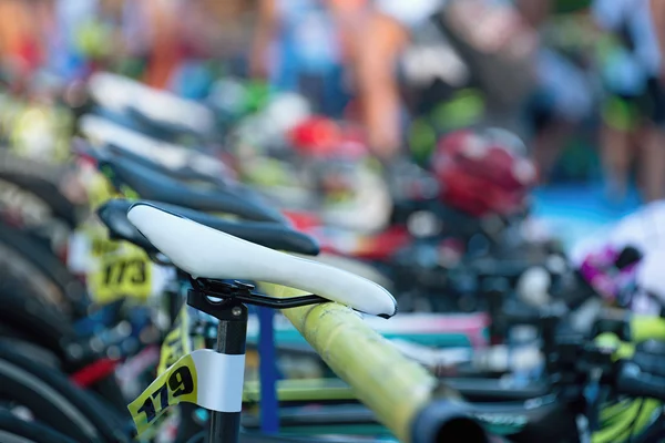 Triathlon in der Übergangszone — Stockfoto