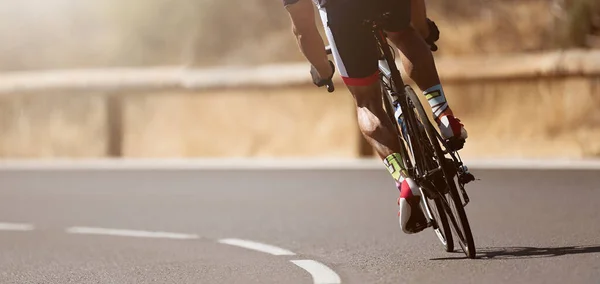 Bicicleta Estrada Ciclista Homem Ciclismo Atleta Ciclo Corrida — Fotografia de Stock