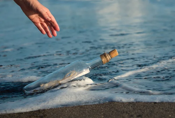 Message in bottle — Stock Photo, Image