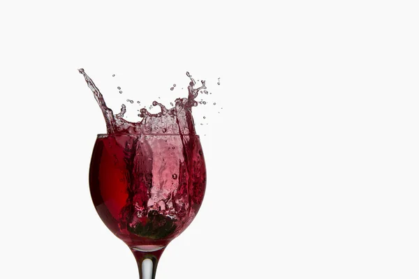 Vino tinto salpicado — Foto de Stock