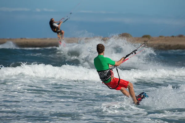 Kitesurf deporte extremo —  Fotos de Stock