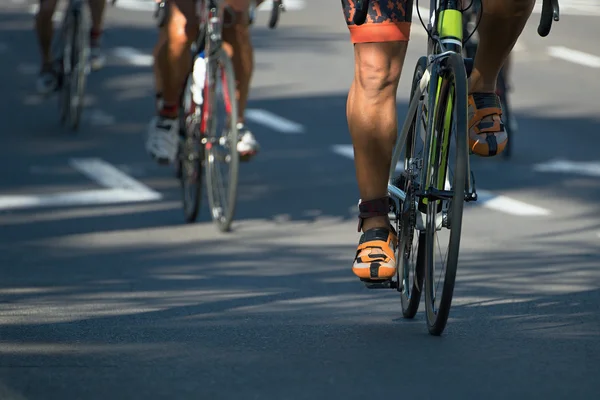 Competencia de ciclismo Bicicletas en carretera abierta — Foto de Stock