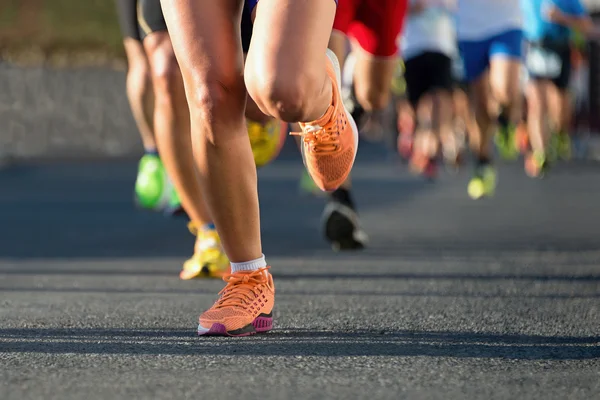 Marathon van lopende race — Stockfoto