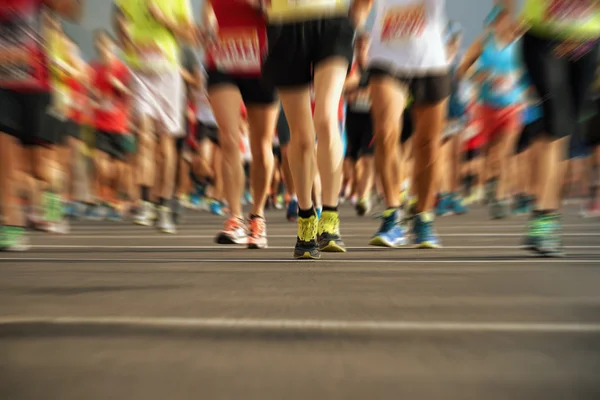 Marathon van lopende race — Stockfoto