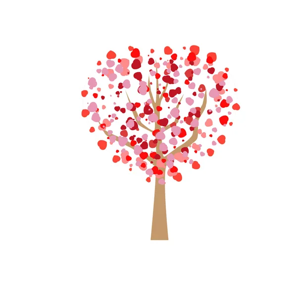 Árvore cardíaca abstrata — Vetor de Stock