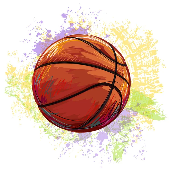 Basketballball — Stockvektor