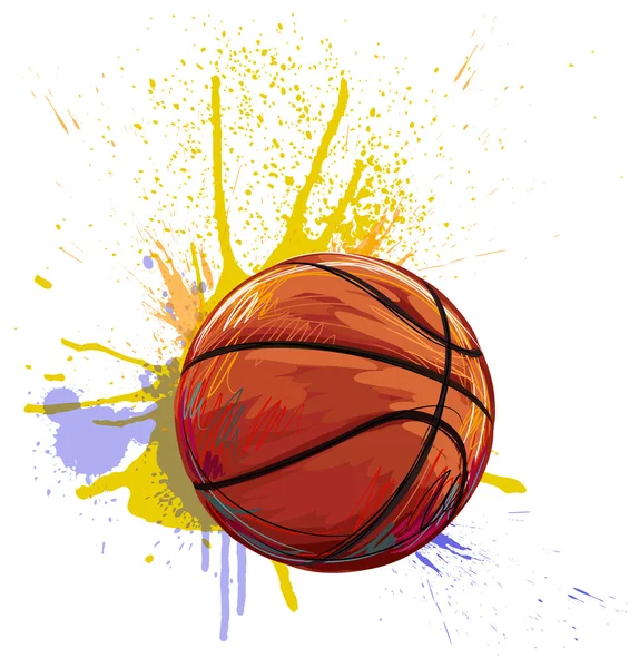 Basketballball — Stockvektor