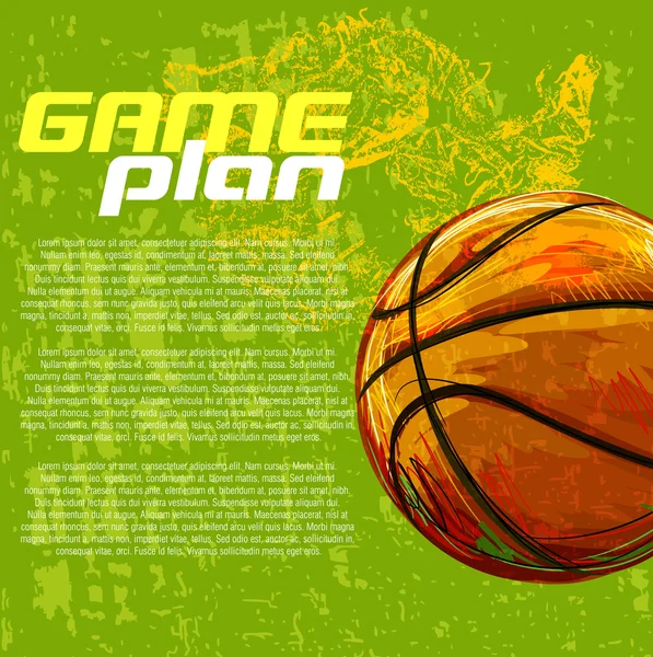 Basketbal achtergrond — Stockvector