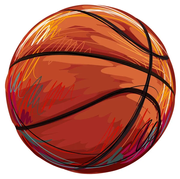 Pallone da basket Vettoriale Stock