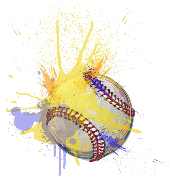 Pallone da baseball — Vettoriale Stock