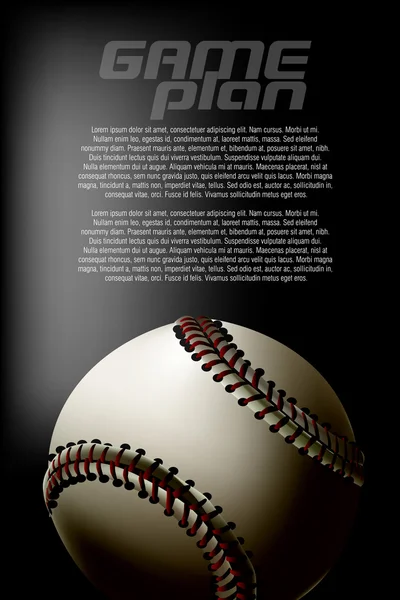 Baseball ball — Stock Vector