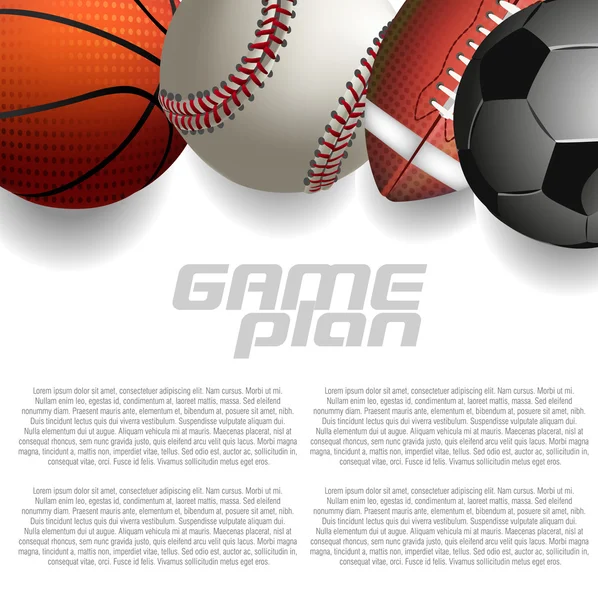 Sport ballen — Stockvector