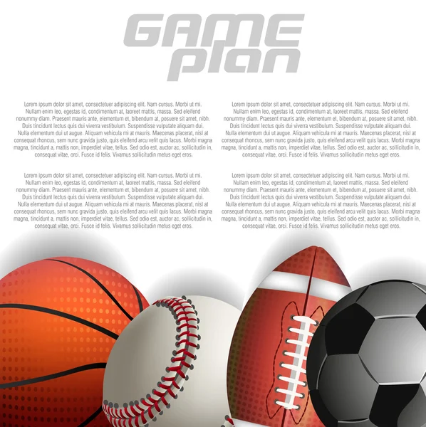 Sport ballen — Stockvector