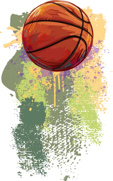 Pelota de baloncesto — Vector de stock