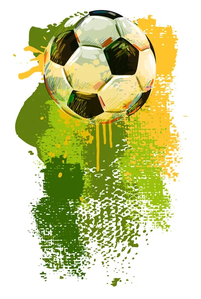 Balón de fútbol — Vector de stock