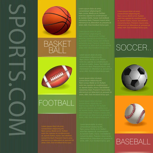 Sports Infographics suunnittelu — vektorikuva