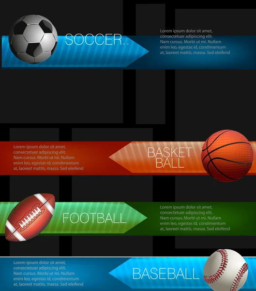 Spor Infographics tasarım — Stok Vektör