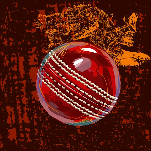 Balle de cricket — Image vectorielle