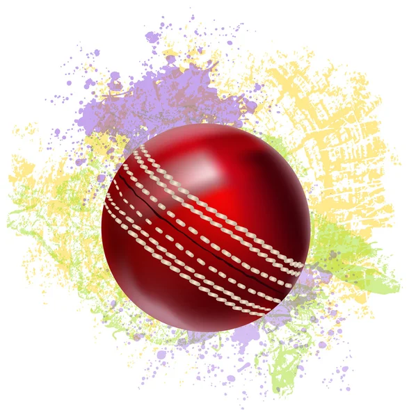 Balle de cricket — Image vectorielle