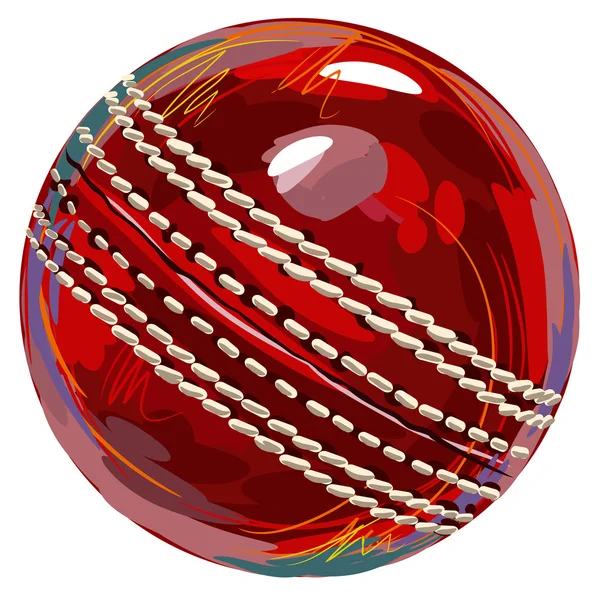 Cricket ball — Stock vektor