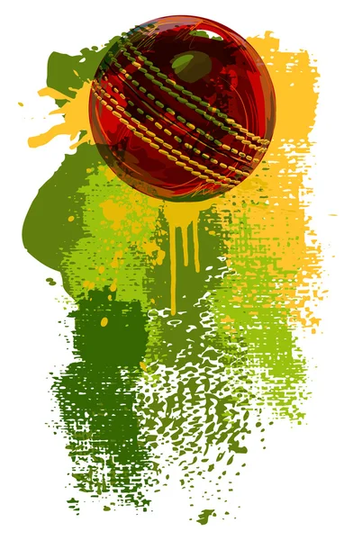 Bola de críquete — Vetor de Stock