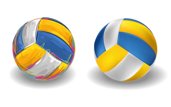 Palline da pallavolo — Vettoriale Stock