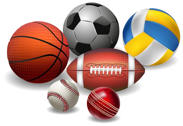 Sports Balls — Stock Vector