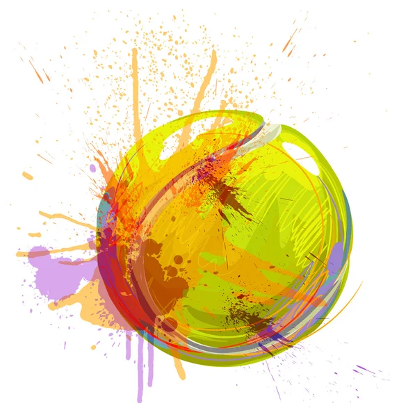 Balle de tennis — Image vectorielle