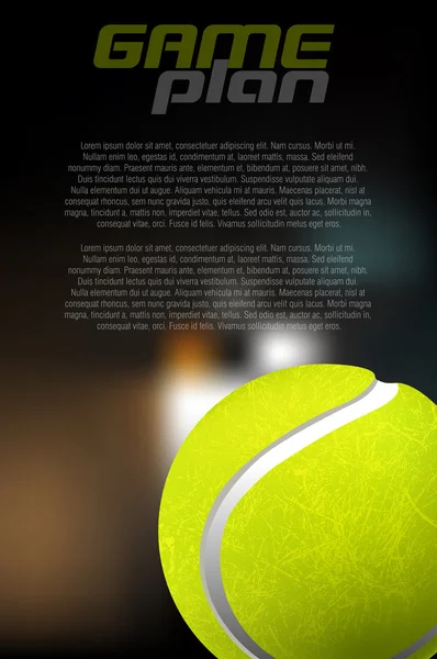 Bola de tênis — Vetor de Stock