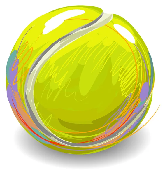 Tennisball — Stockvektor