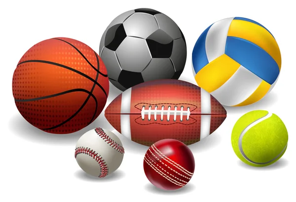 Sports Balls — Stock Vector