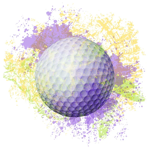 Pelota de golf — Vector de stock