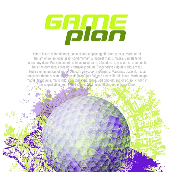 Fond de golf — Image vectorielle