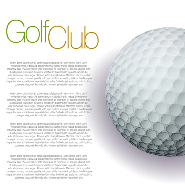 Golf achtergrond — Stockvector